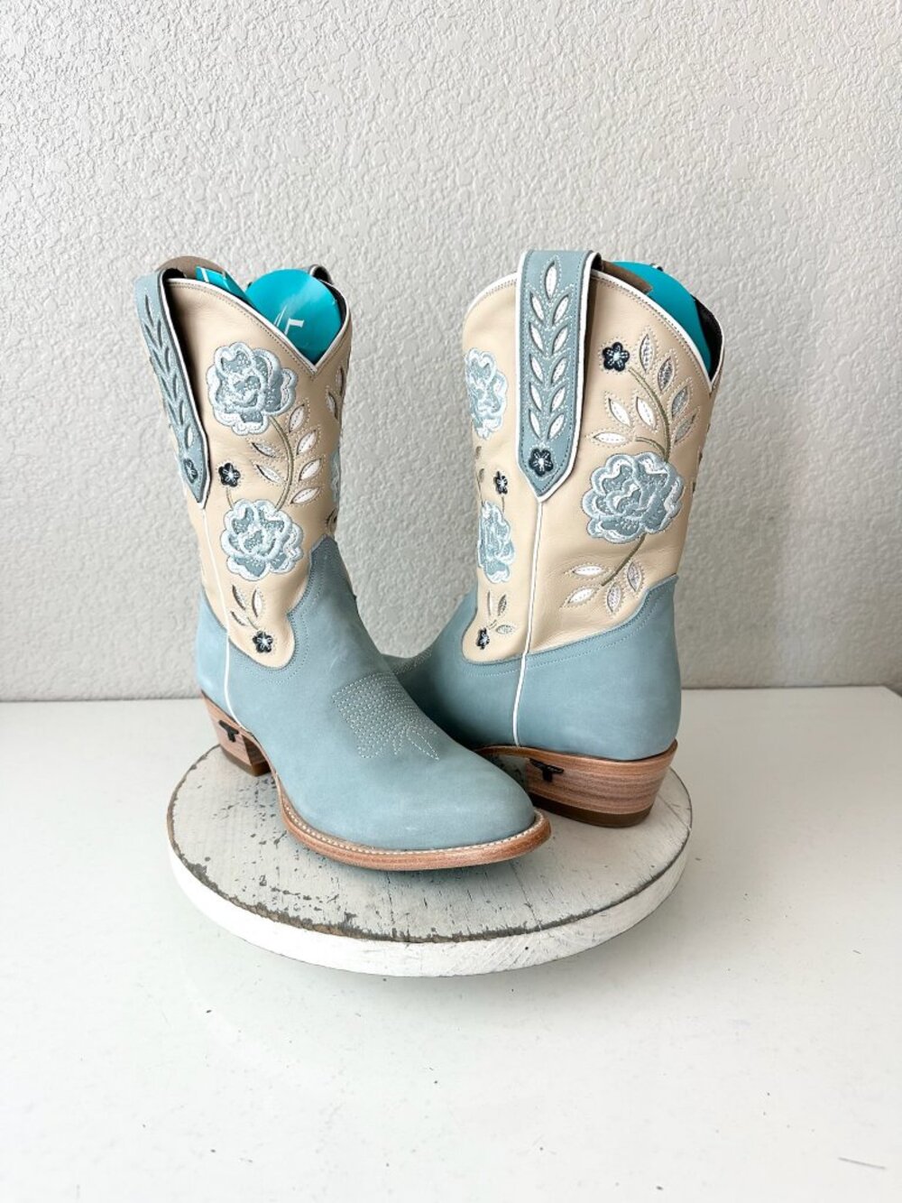 Lane KENZIE Midi Cowboy Boots Blueberry Buttermilk Cowgirl Western Short 9.5
